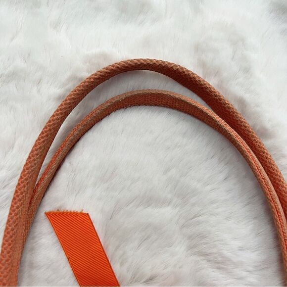 Starfish Canvas Mini Tote Bag Orange White Seaside Design Beach Preppy Purse - Picture 10 of 12